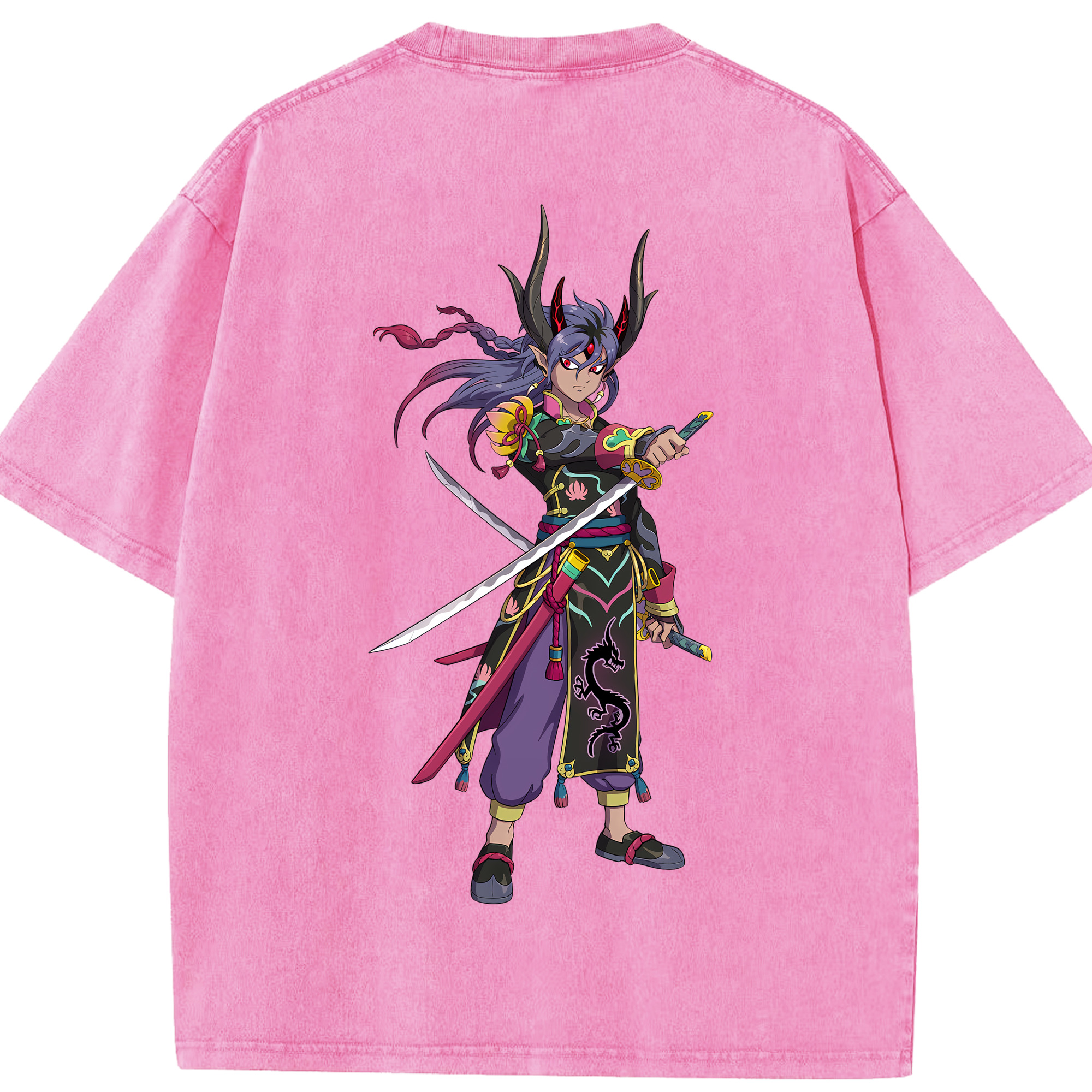（画像用） 妖怪ウォッチ Yo-kai Watch 綿100% ヴィンテージ風 半袖Tシャツ（背面プリント）